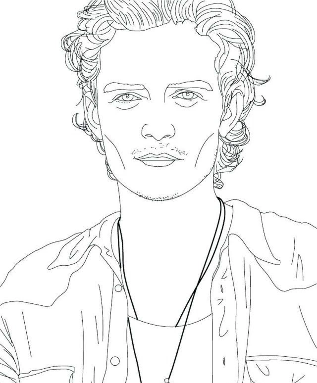 Kolorowanka uśmiechnięty Klaus